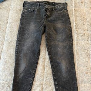 Lucky Brand Ava Super Skinny Mid-Rise Jeans in Washed Black